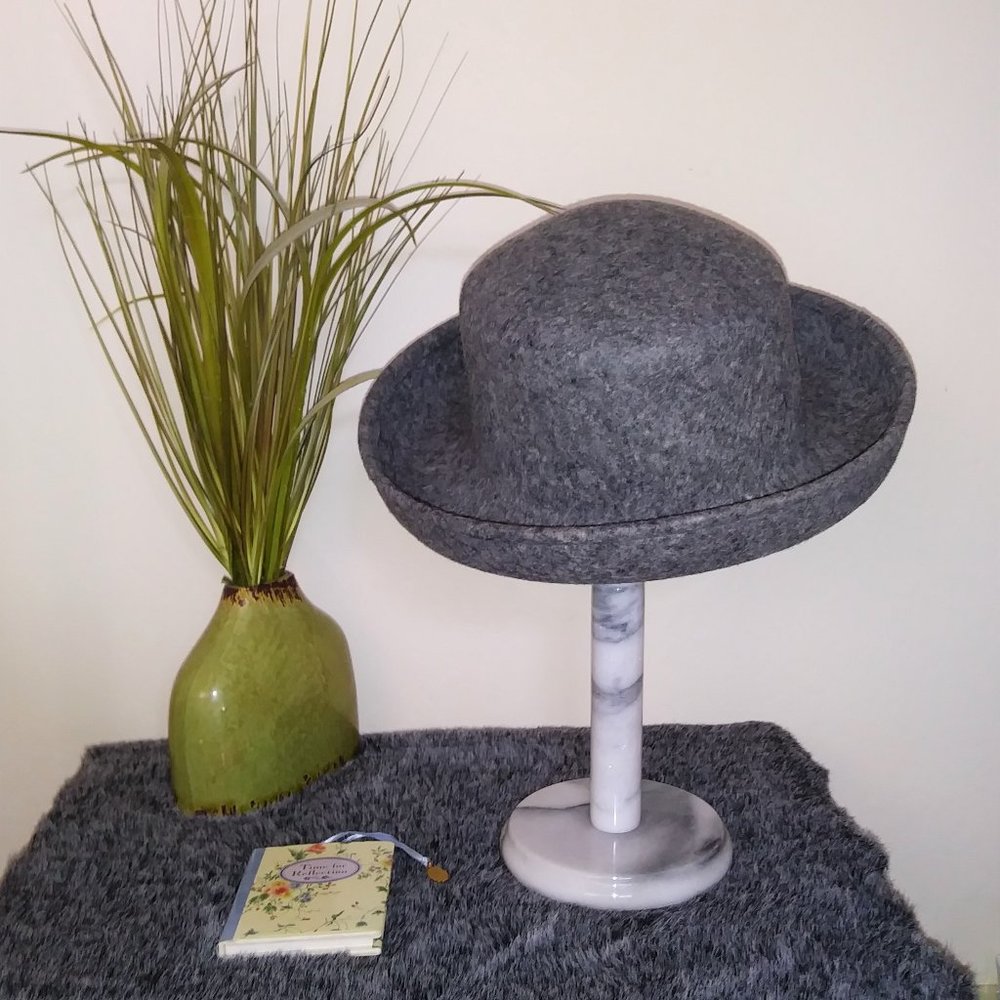 Gray Wool Hat - image 1